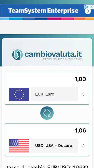 Cambio Valuta